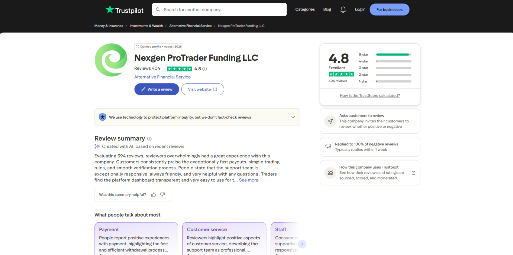 Is NexGen ProTrader Funding legit