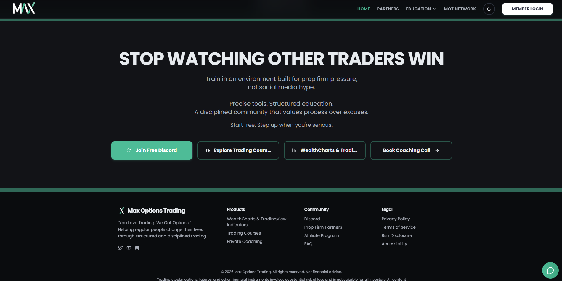 Max Options Trading Review – Trading Education and Prop Firm Resources